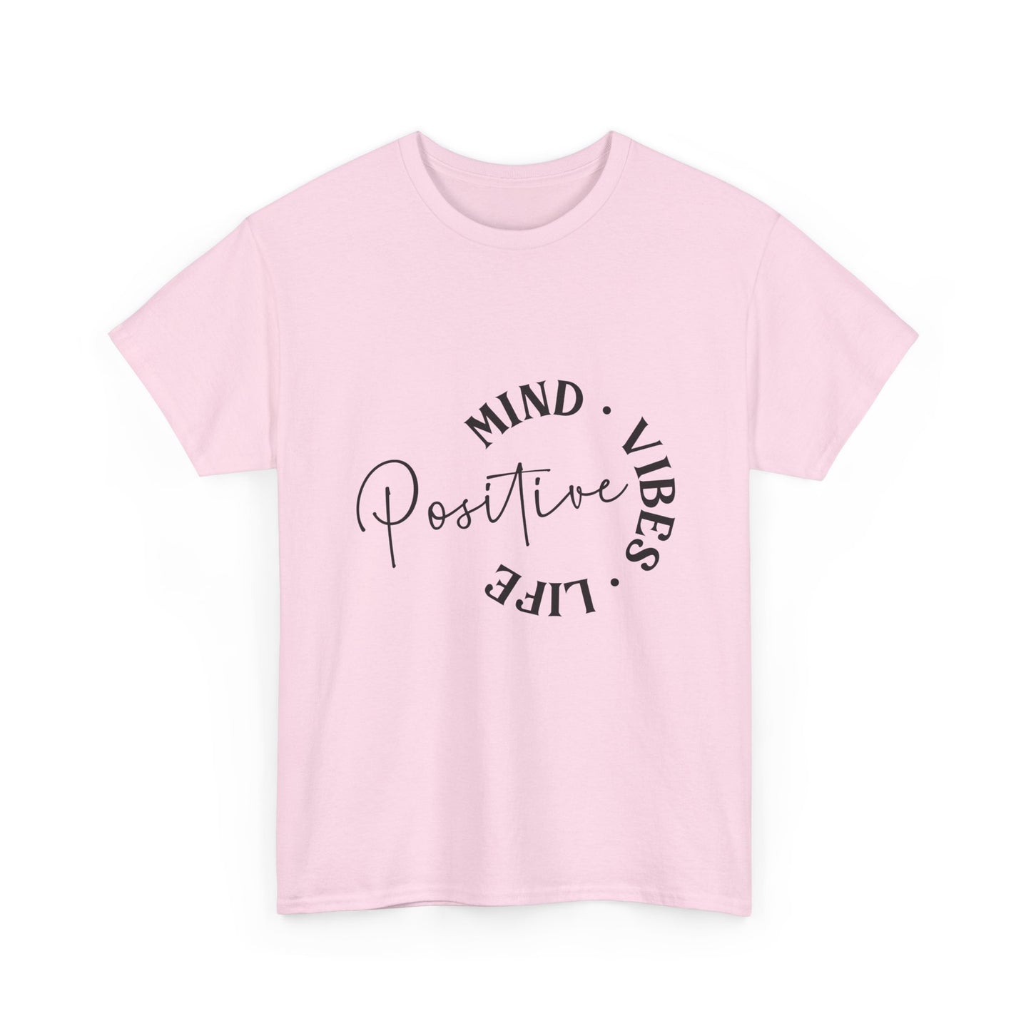 Positive Vibes Unisex Tee, Mind Vibes Life T-Shirt, Motivational Cotton Tee, Casual Wear, Gift for Friends, Everyday Style