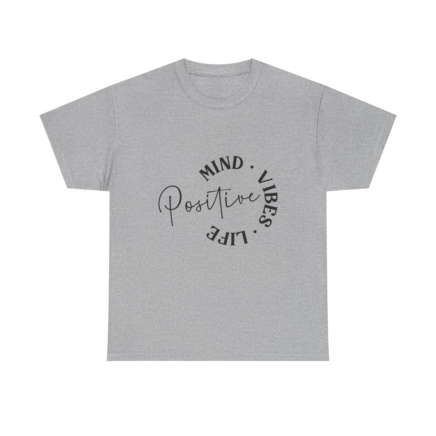 Positive Vibes Unisex Tee, Mind Vibes Life T-Shirt, Motivational Cotton Tee, Casual Wear, Gift for Friends, Everyday Style