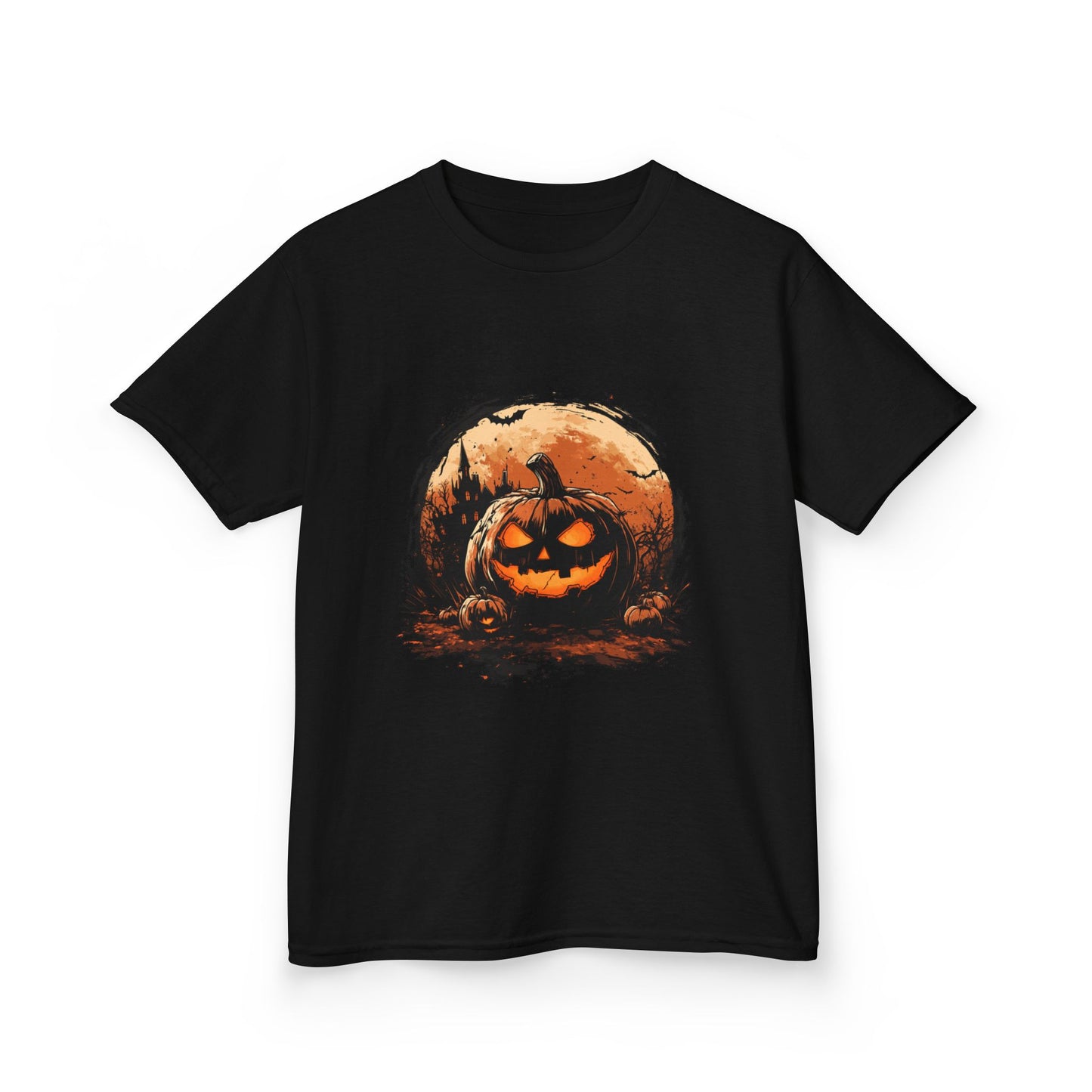 Halloween Pumpkin Kids Tee, Spooky T-Shirt for Children, Autumn Apparel, Trick or Treat Ready, Fall Festival Outfit, Fun Halloween Gift
