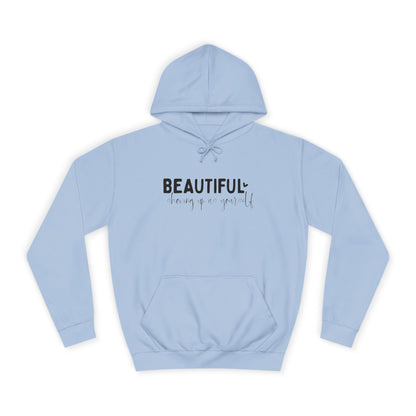 Beautiful College Hoodie, Unisex Sweatshirt, Trendy Campus Apparel, Gift for Students, College Events, Cozy Layering
