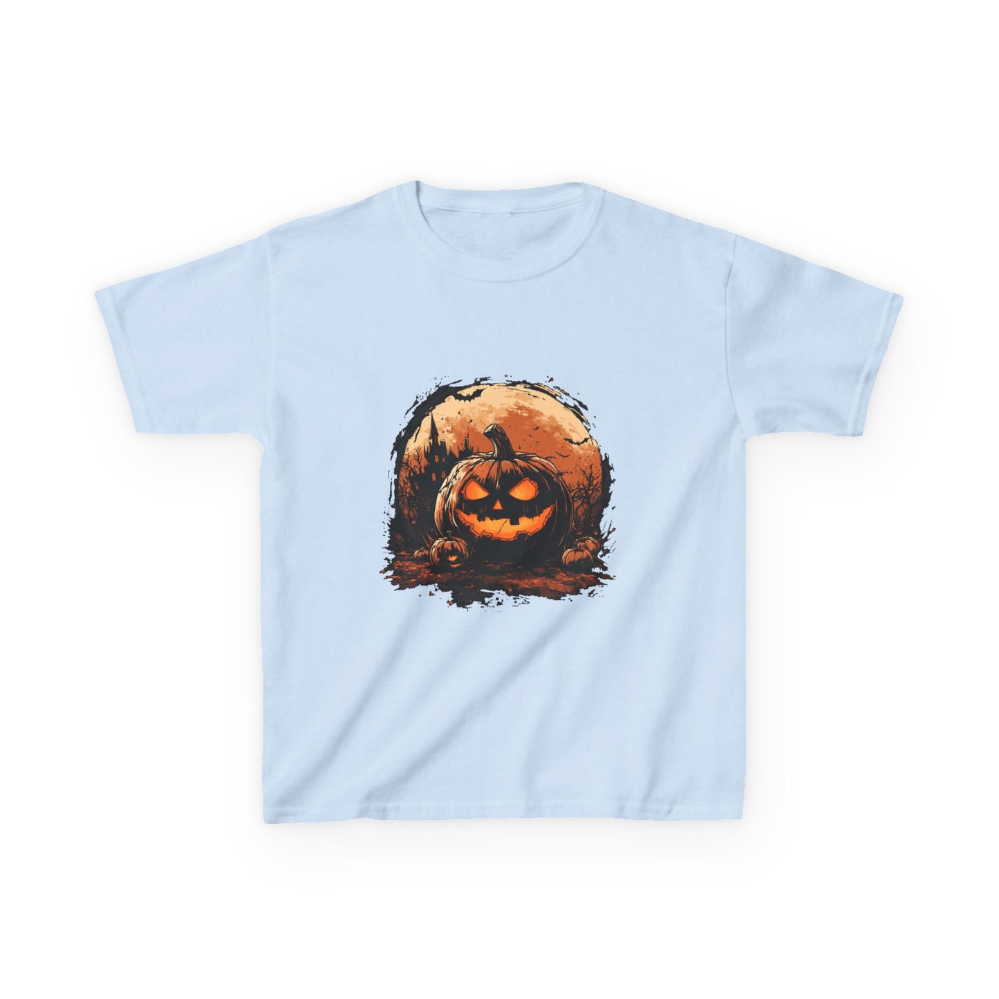 Halloween Pumpkin Kids Tee, Spooky T-Shirt for Children, Autumn Apparel, Trick or Treat Ready, Fall Festival Outfit, Fun Halloween Gift