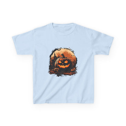 Halloween Pumpkin Kids Tee, Spooky T-Shirt for Children, Autumn Apparel, Trick or Treat Ready, Fall Festival Outfit, Fun Halloween Gift