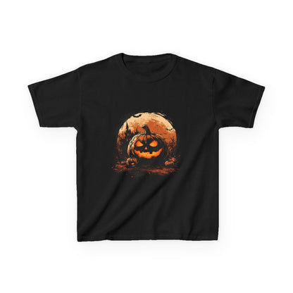 Halloween Pumpkin Kids Tee, Spooky T-Shirt for Children, Autumn Apparel, Trick or Treat Ready, Fall Festival Outfit, Fun Halloween Gift