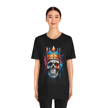 Skull Crown Graphic Tee | Unisex Tee, Edgy T-shirt, Halloween Outfit, Festival Wear, Gift for Him, Unique Style