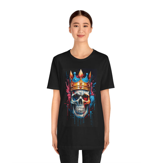 Skull Crown Graphic Tee | Unisex Tee, Edgy T-shirt, Halloween Outfit, Festival Wear, Gift for Him, Unique Style