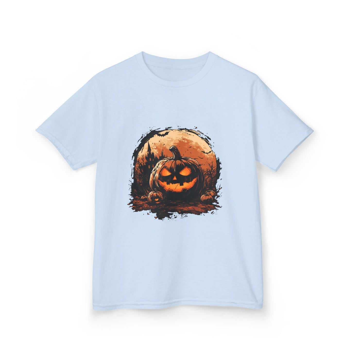 Halloween Pumpkin Kids Tee, Spooky T-Shirt for Children, Autumn Apparel, Trick or Treat Ready, Fall Festival Outfit, Fun Halloween Gift