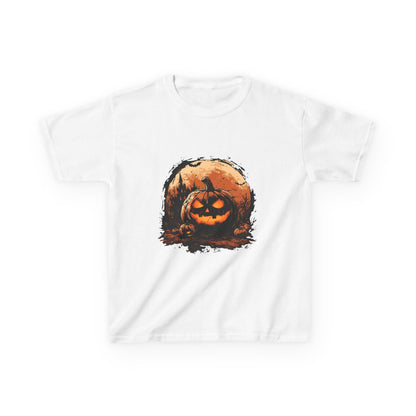 Halloween Pumpkin Kids Tee, Spooky T-Shirt for Children, Autumn Apparel, Trick or Treat Ready, Fall Festival Outfit, Fun Halloween Gift