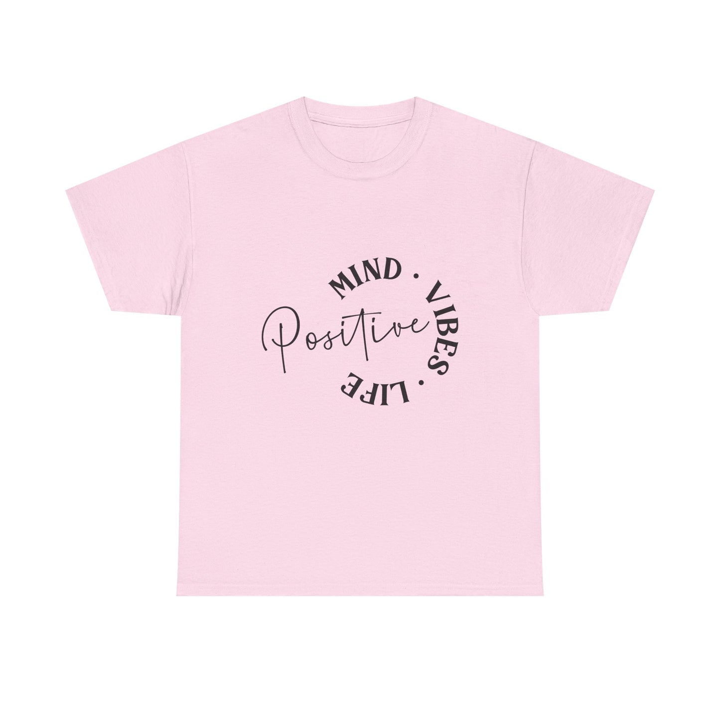 Positive Vibes Unisex Tee, Mind Vibes Life T-Shirt, Motivational Cotton Tee, Casual Wear, Gift for Friends, Everyday Style
