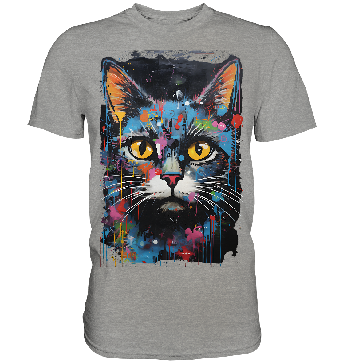 Graffiti Premium Tshirt - Cat One - Sinjenvibes