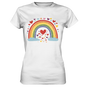 Kinderwunsch Ladies Premium Tshirt - Regenbogen Herzen - Sinjenvibes