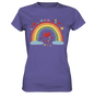 Kinderwunsch Ladies Premium Tshirt - Regenbogen Herzen - Sinjenvibes