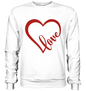 Love Unisex Sweatshirt - Love Heart - Sinjenvibes