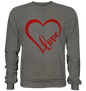 Love Unisex Sweatshirt - Love Heart - Sinjenvibes