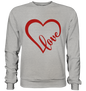 Love Unisex Sweatshirt - Love Heart - Sinjenvibes