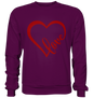 Love Unisex Sweatshirt - Love Heart - Sinjenvibes